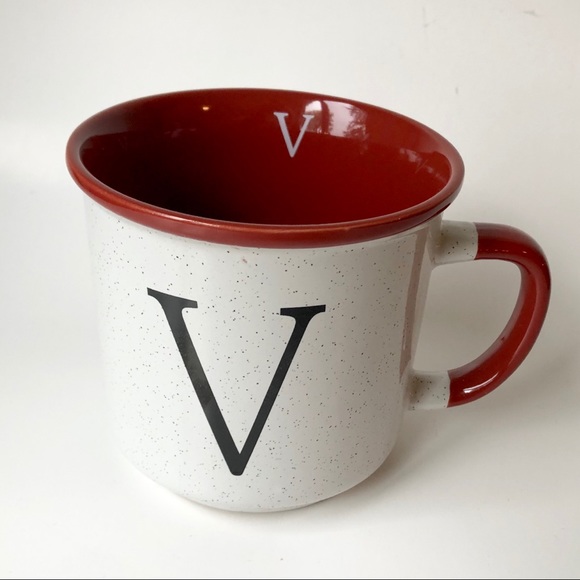 Other - Monogrammed | Oversized “V” Stoneware Coffee Mug